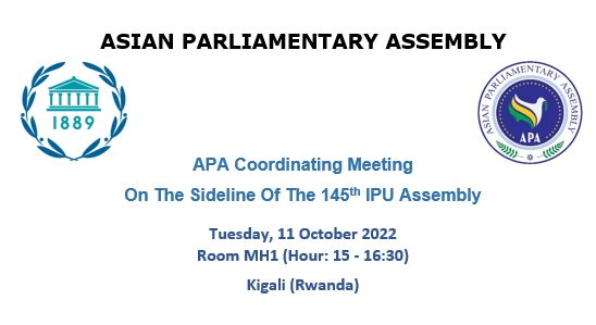APA Coordination meeting was on the sideline of the 145th IPU Assembly	